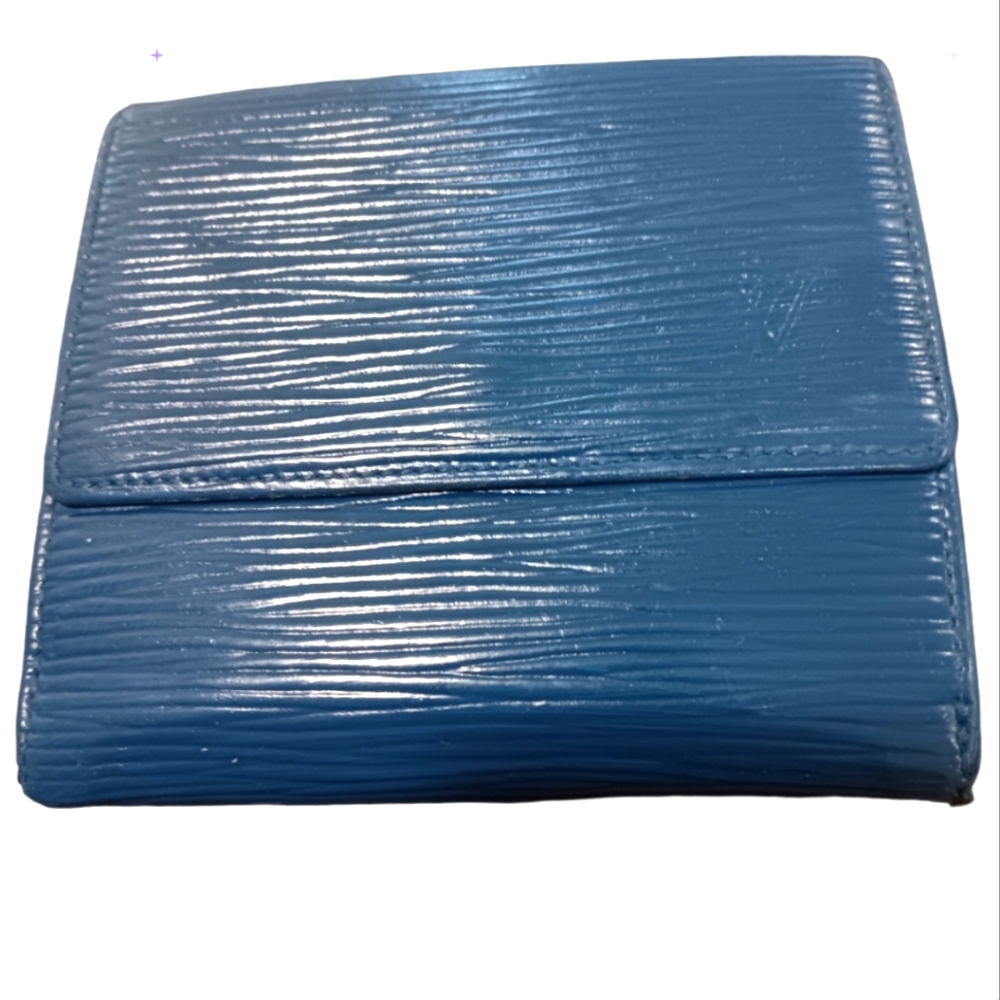 Louis Vuitton epis blue wallet authentic GUC